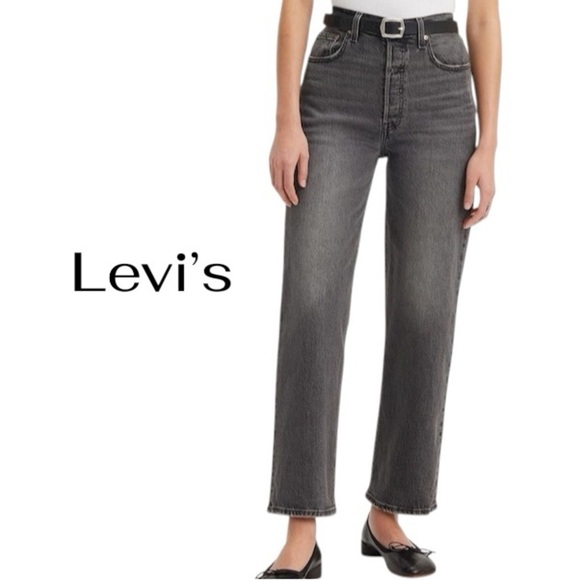 Levi's Denim - LEVI’S Ribcage Straight Ankle | Grey | Women’s 27